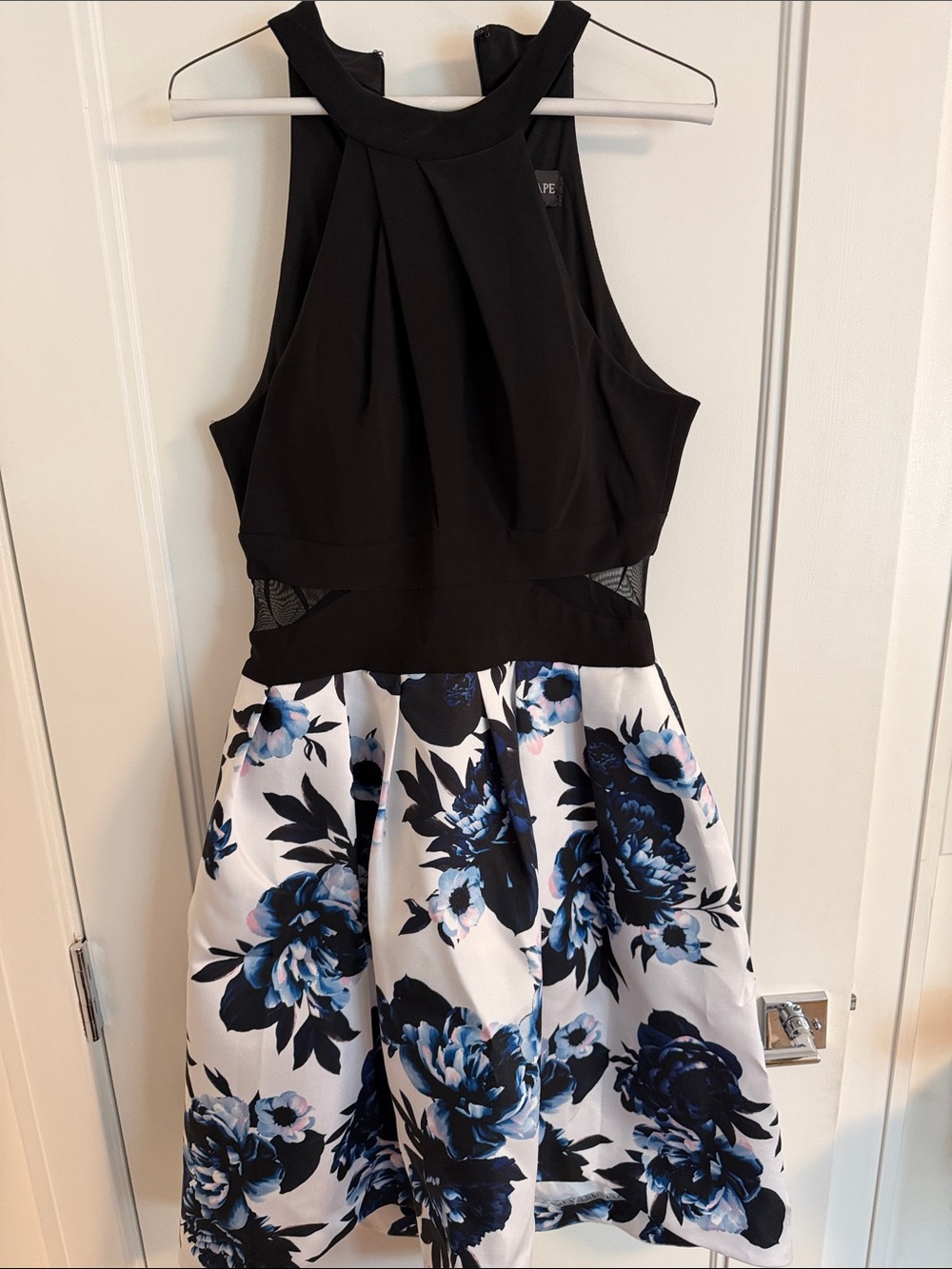 Xscape Black Formal Dress with Halter Neck